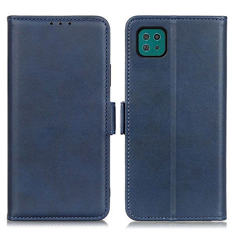 Custodia Portafoglio In Pelle Cover con Supporto M15L per Samsung Galaxy A22 5G Blu