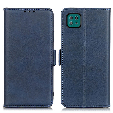 Custodia Portafoglio In Pelle Cover con Supporto M15L per Samsung Galaxy A22s 5G Blu
