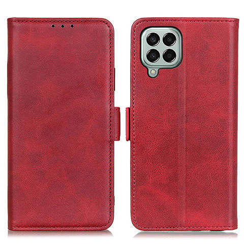 Custodia Portafoglio In Pelle Cover con Supporto M15L per Samsung Galaxy M33 5G Rosso