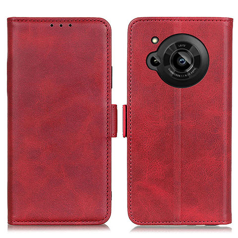 Custodia Portafoglio In Pelle Cover con Supporto M15L per Sharp Aquos R7 Rosso