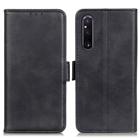 Custodia Portafoglio In Pelle Cover con Supporto M15L per Sony Xperia 1 V Nero