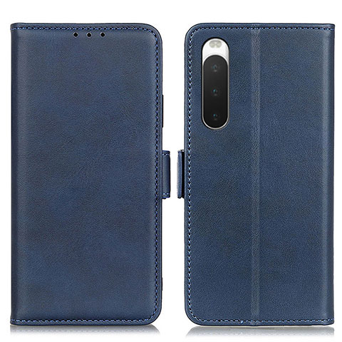 Custodia Portafoglio In Pelle Cover con Supporto M15L per Sony Xperia 10 V Blu