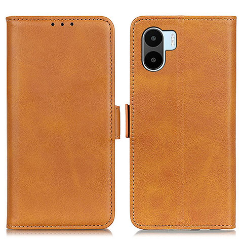 Custodia Portafoglio In Pelle Cover con Supporto M15L per Xiaomi Redmi A2 Plus Marrone Chiaro