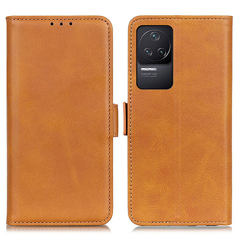 Custodia Portafoglio In Pelle Cover con Supporto M15L per Xiaomi Redmi K50 Pro 5G Marrone Chiaro