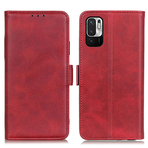 Custodia Portafoglio In Pelle Cover con Supporto M15L per Xiaomi Redmi Note 10 JE 5G Rosso