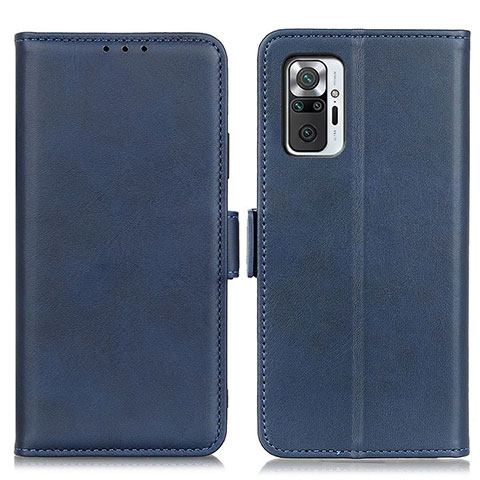 Custodia Portafoglio In Pelle Cover con Supporto M15L per Xiaomi Redmi Note 10 Pro 4G Blu