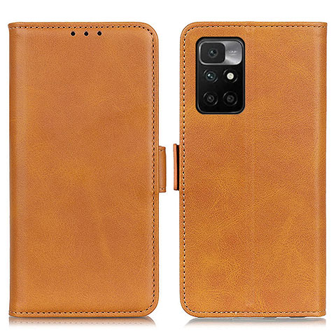 Custodia Portafoglio In Pelle Cover con Supporto M15L per Xiaomi Redmi Note 11 4G (2021) Marrone Chiaro