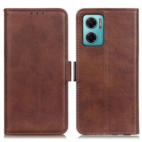 Custodia Portafoglio In Pelle Cover con Supporto M15L per Xiaomi Redmi Note 11E 5G Marrone