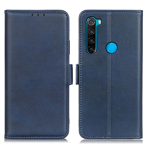 Custodia Portafoglio In Pelle Cover con Supporto M15L per Xiaomi Redmi Note 8 (2021) Blu