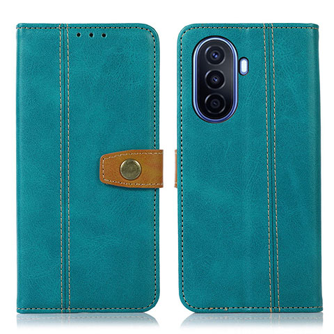 Custodia Portafoglio In Pelle Cover con Supporto M16L per Huawei Nova Y70 Plus Verde