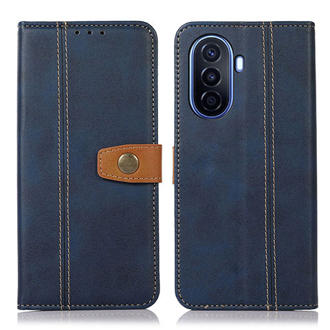 Custodia Portafoglio In Pelle Cover con Supporto M16L per Huawei Nova Y71 Blu