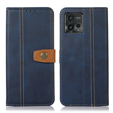 Custodia Portafoglio In Pelle Cover con Supporto M16L per Motorola Moto G72 Blu