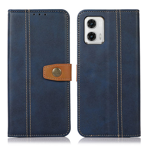 Custodia Portafoglio In Pelle Cover con Supporto M16L per Motorola Moto G73 5G Blu