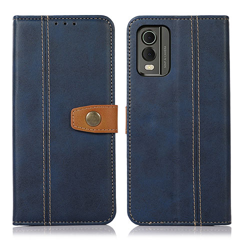 Custodia Portafoglio In Pelle Cover con Supporto M16L per Nokia C32 Blu