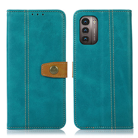 Custodia Portafoglio In Pelle Cover con Supporto M16L per Nokia G11 Verde