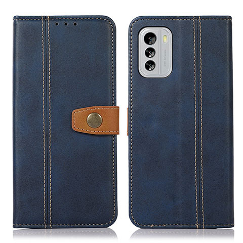 Custodia Portafoglio In Pelle Cover con Supporto M16L per Nokia G60 5G Blu