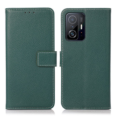 Custodia Portafoglio In Pelle Cover con Supporto M16L per Xiaomi Mi 11T 5G Verde