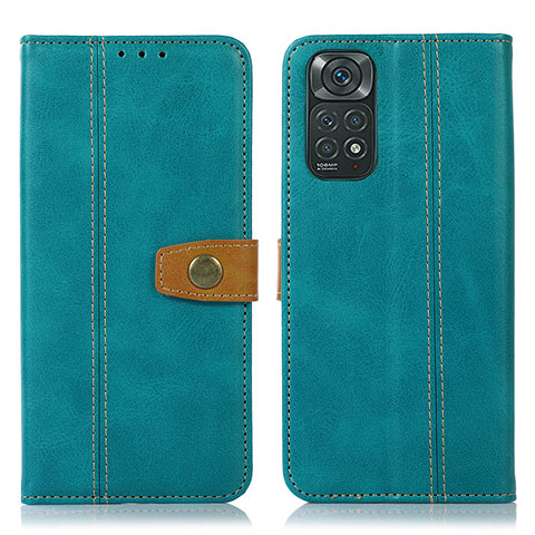 Custodia Portafoglio In Pelle Cover con Supporto M16L per Xiaomi Redmi Note 11S 4G Verde