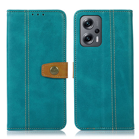 Custodia Portafoglio In Pelle Cover con Supporto M16L per Xiaomi Redmi Note 11T Pro+ Plus 5G Verde