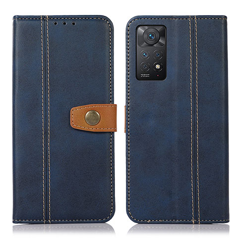 Custodia Portafoglio In Pelle Cover con Supporto M16L per Xiaomi Redmi Note 12 Pro 4G Blu