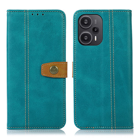 Custodia Portafoglio In Pelle Cover con Supporto M16L per Xiaomi Redmi Note 12 Turbo 5G Verde