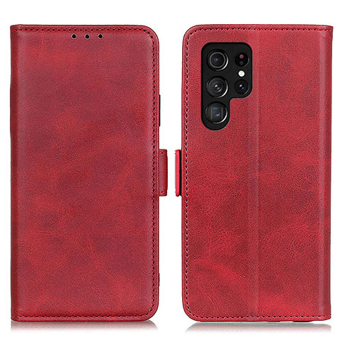 Custodia Portafoglio In Pelle Cover con Supporto M29L per Samsung Galaxy S25 Ultra 5G Rosso