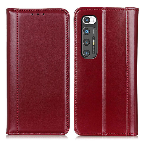 Custodia Portafoglio In Pelle Cover con Supporto ML5 per Xiaomi Mi 10S 5G Rosso