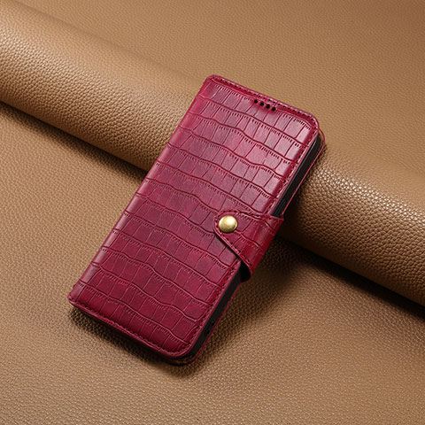 Custodia Portafoglio In Pelle Cover con Supporto MT1 per Huawei Mate 60 Rosso