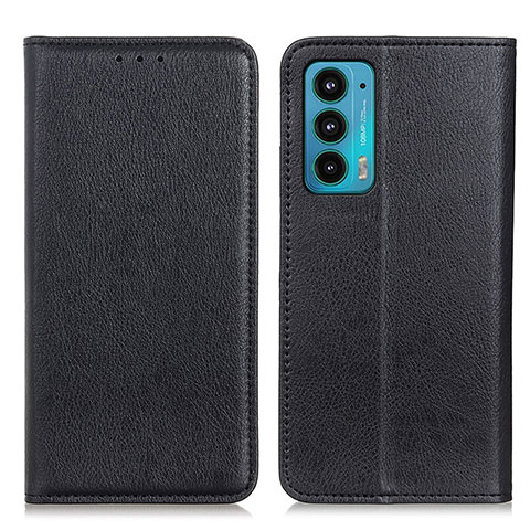 Custodia Portafoglio In Pelle Cover con Supporto N01P per Motorola Moto Edge Lite 5G Nero