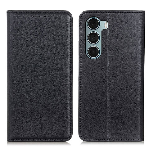 Custodia Portafoglio In Pelle Cover con Supporto N01P per Motorola Moto Edge S30 5G Nero