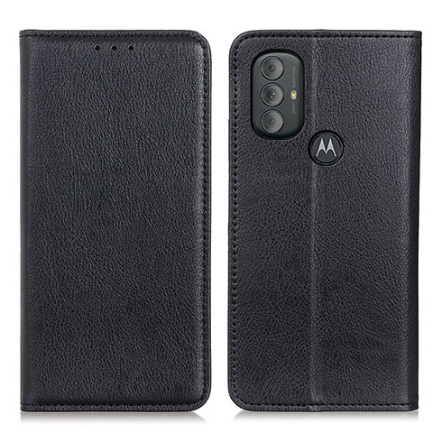 Custodia Portafoglio In Pelle Cover con Supporto N01P per Motorola Moto G Play Gen 2 Nero