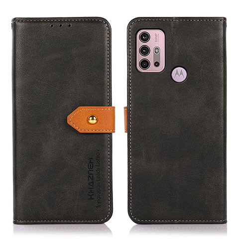 Custodia Portafoglio In Pelle Cover con Supporto N01P per Motorola Moto G20 Nero