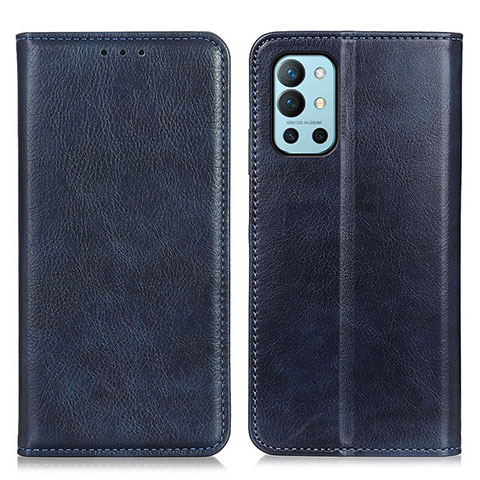 Custodia Portafoglio In Pelle Cover con Supporto N01P per OnePlus 9R 5G Blu