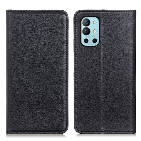 Custodia Portafoglio In Pelle Cover con Supporto N01P per OnePlus 9R 5G Nero