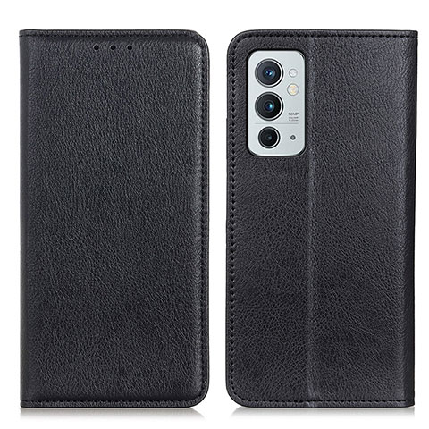 Custodia Portafoglio In Pelle Cover con Supporto N01P per OnePlus 9RT 5G Nero