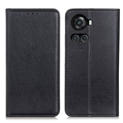 Custodia Portafoglio In Pelle Cover con Supporto N01P per OnePlus Ace 5G Nero