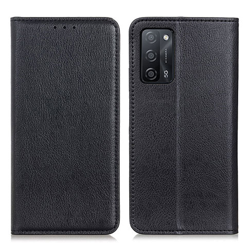 Custodia Portafoglio In Pelle Cover con Supporto N01P per Oppo A53s 5G Nero