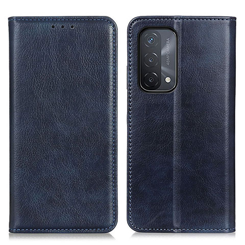 Custodia Portafoglio In Pelle Cover con Supporto N01P per Oppo A93 5G Blu