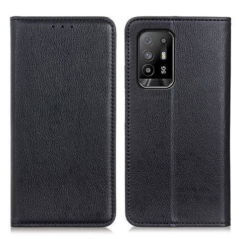 Custodia Portafoglio In Pelle Cover con Supporto N01P per Oppo A94 5G Nero