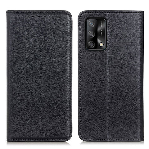 Custodia Portafoglio In Pelle Cover con Supporto N01P per Oppo A95 4G Nero