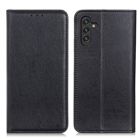 Custodia Portafoglio In Pelle Cover con Supporto N01P per Samsung Galaxy A04s Nero