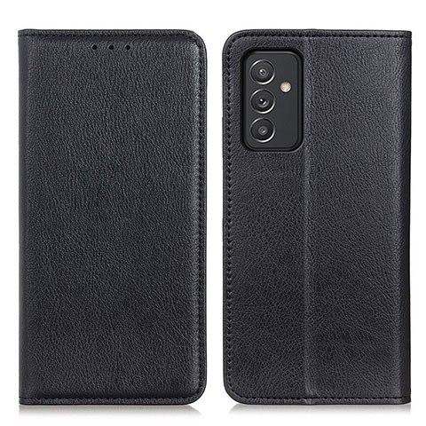 Custodia Portafoglio In Pelle Cover con Supporto N01P per Samsung Galaxy A15 LTE Nero