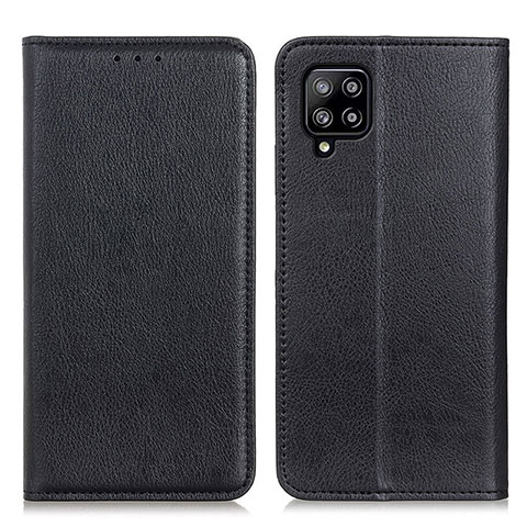 Custodia Portafoglio In Pelle Cover con Supporto N01P per Samsung Galaxy A22 4G Nero