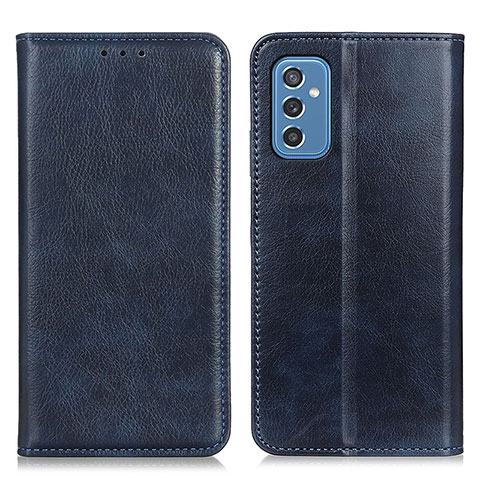 Custodia Portafoglio In Pelle Cover con Supporto N01P per Samsung Galaxy M52 5G Blu