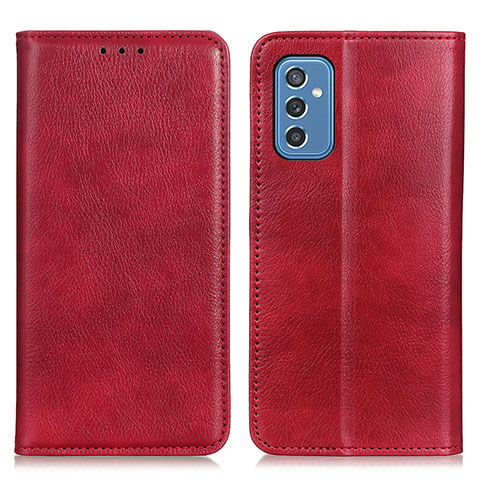 Custodia Portafoglio In Pelle Cover con Supporto N01P per Samsung Galaxy M52 5G Rosso