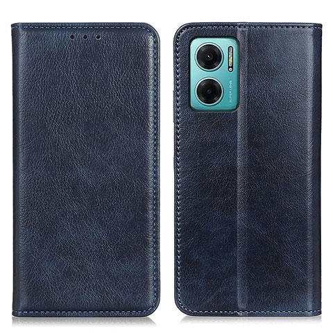 Custodia Portafoglio In Pelle Cover con Supporto N01P per Xiaomi Redmi 10 Prime Plus 5G Blu