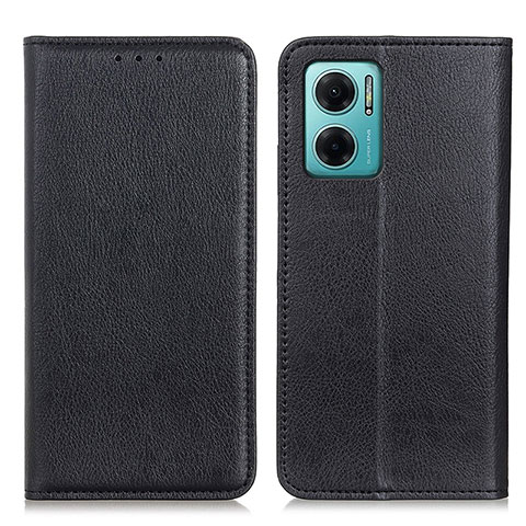 Custodia Portafoglio In Pelle Cover con Supporto N01P per Xiaomi Redmi 10 Prime Plus 5G Nero