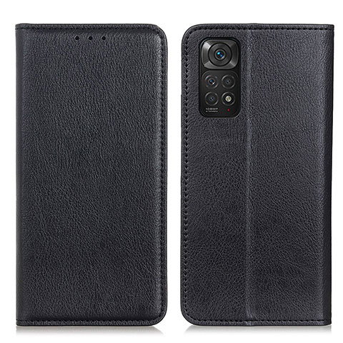 Custodia Portafoglio In Pelle Cover con Supporto N01P per Xiaomi Redmi Note 11 4G (2022) Nero