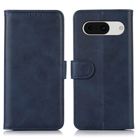 Custodia Portafoglio In Pelle Cover con Supporto N02P per Google Pixel 8a 5G Blu