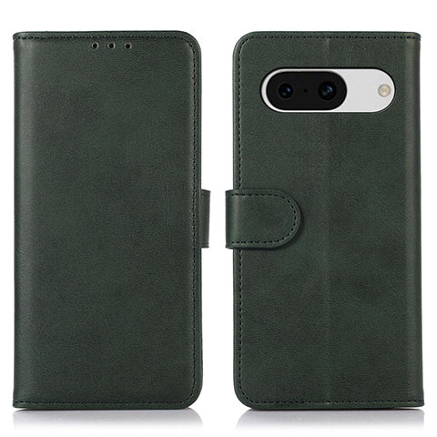 Custodia Portafoglio In Pelle Cover con Supporto N02P per Google Pixel 8a 5G Verde